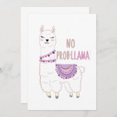 No Probllama Llama Funny (Front/Back)