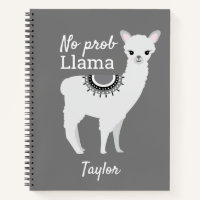 No ProbLlama Personalized Cute Llama Grey