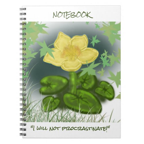 No Procrastinations Notebook