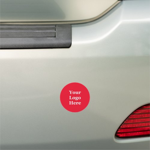 No Product Minimums _ Your Logo Here on Red Car Magnet