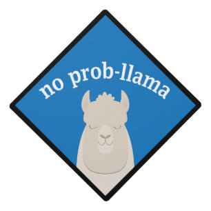 No Prop-Llama Funny Graduation Cap Topper