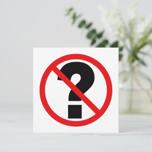 No Questions (Standing Front)