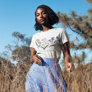 No Rain, No Flower Wildflower  T-Shirt