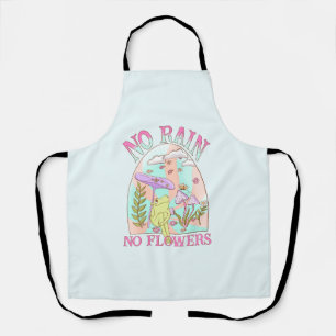 No Rain, No Flowers   Inspiring Floral & Mushroom Apron