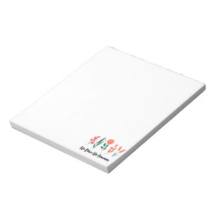 No Rain No Flowers Wildflower Floral Plant Nature Notepad