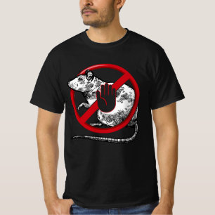 No Rat Sign Stop Snitching Pest Control Cool Novel T-Shirt