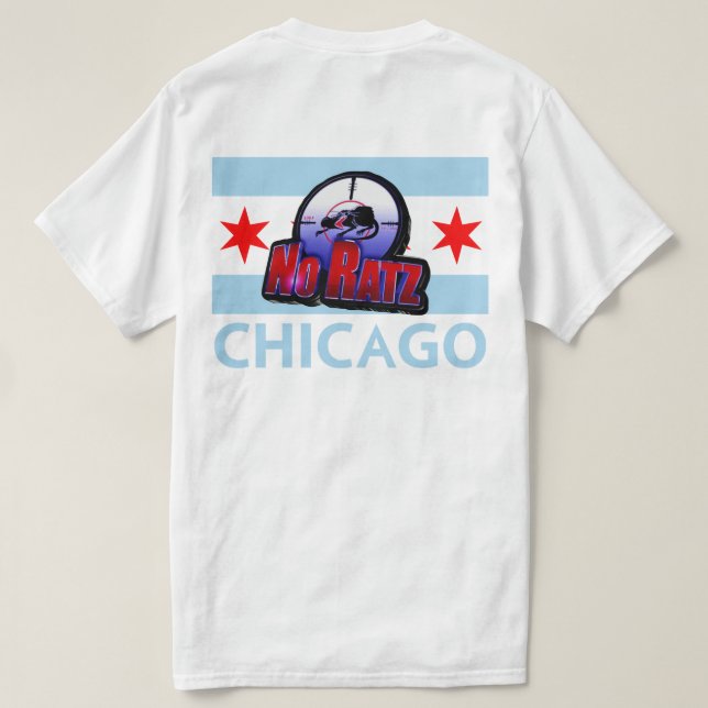 No Ratz CHI Flag T-Shirt (Design Back)