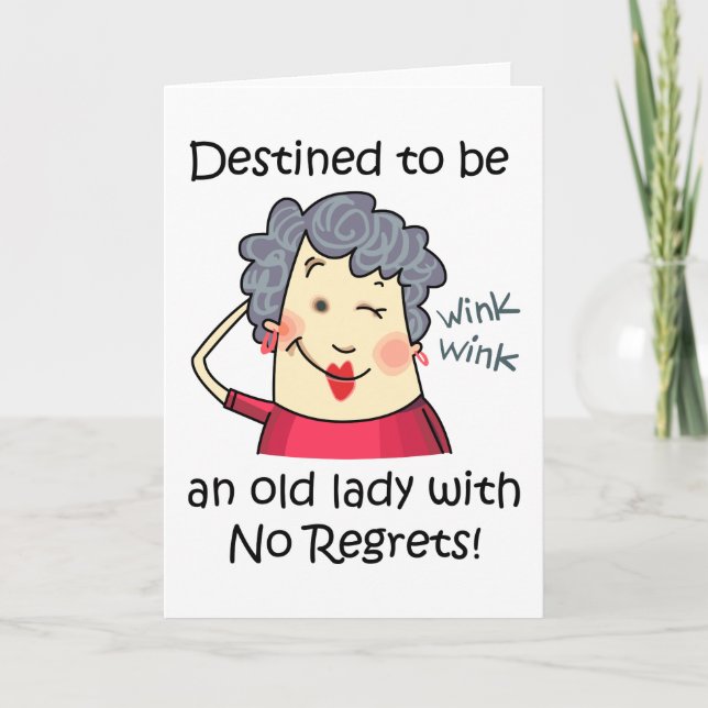 No Regrets Card (Front)