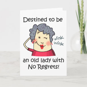 No Regrets Card