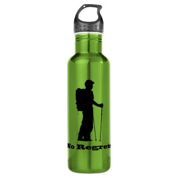 No Regrets Hiking Water Bottle by Lasting__Impressions at Zazzle