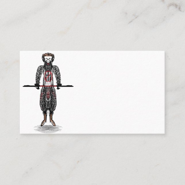 No Religion Anonymous Joker Knight Business Card (Front)
