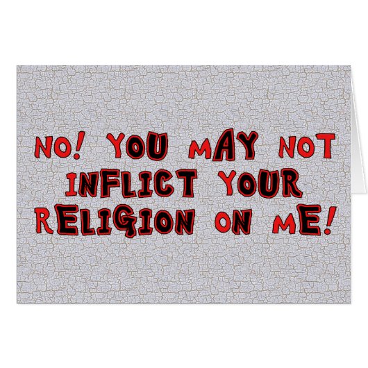 No Religion Cards (Front Horizontal)