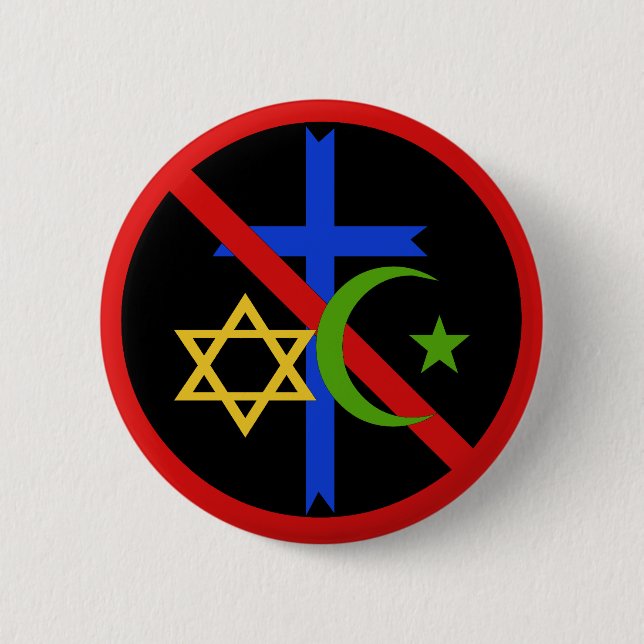 No Religion Pinback Button (Front)