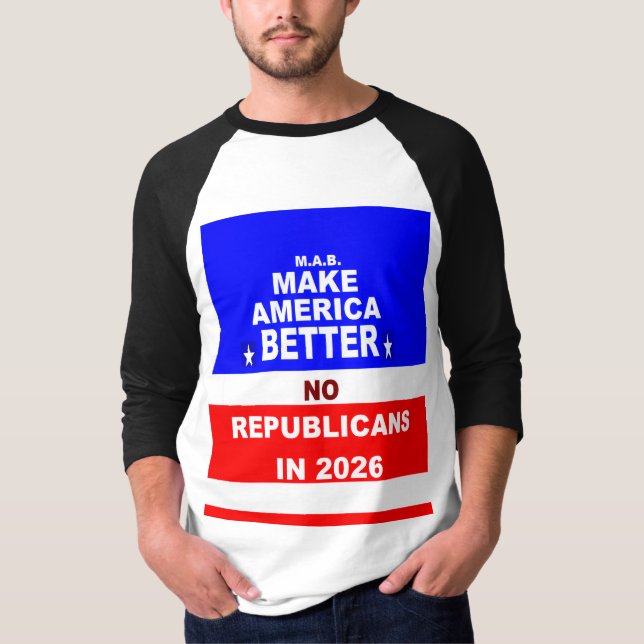 "NO Republicans" T-Shirt (Front)