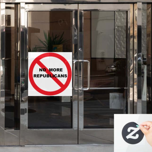 NO Repugs Window Cling (Office Door)