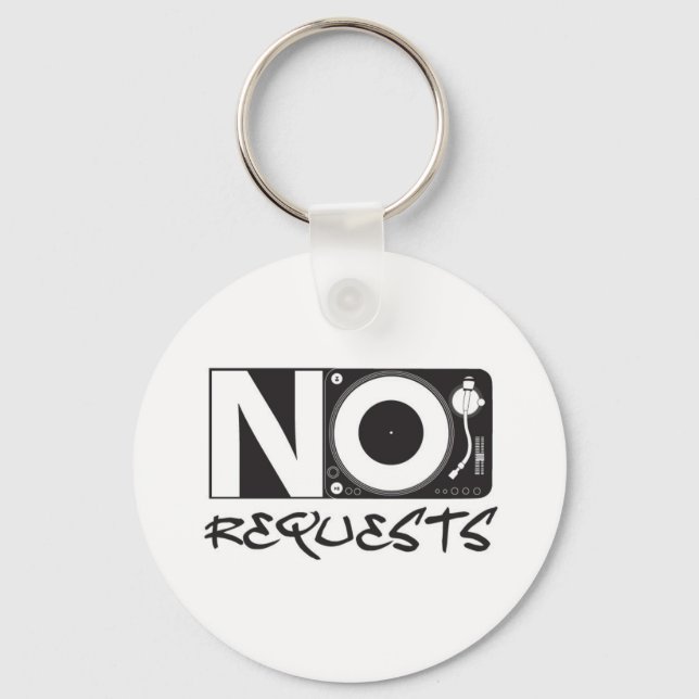 No Requests Keychain (Front)