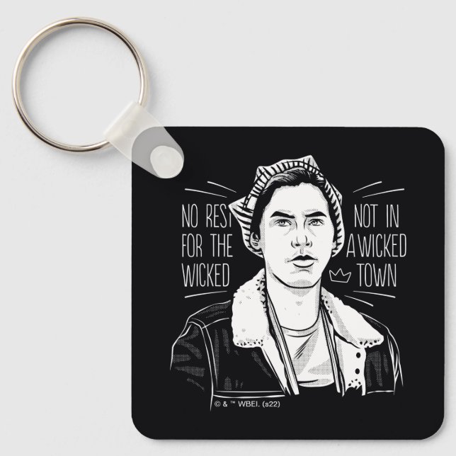 No Rest For The Wicked Keychain (Front)