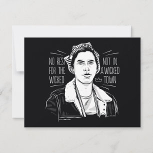 No Rest For The Wicked Note Card