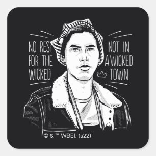 No Rest For The Wicked Square Sticker