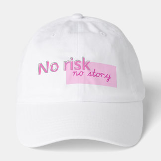 No Risk No Story – Bold Motivational Quote Design Hat