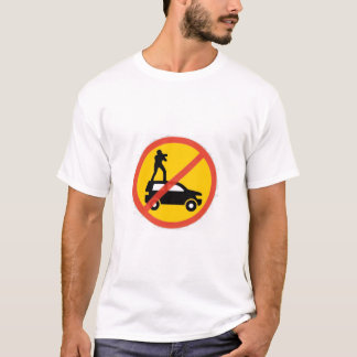 No Roof Riding Euro Sign T-Shirt