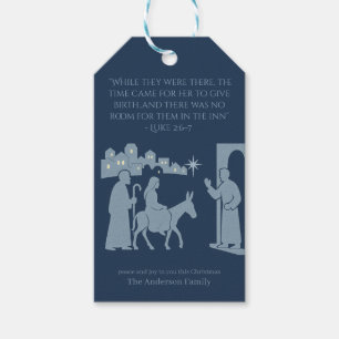 No Room at the Inn Gift – Nativity Scene Tags