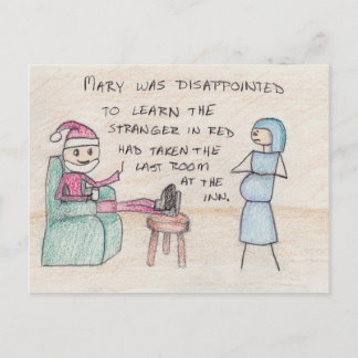 "No Room at the Inn" Postcard