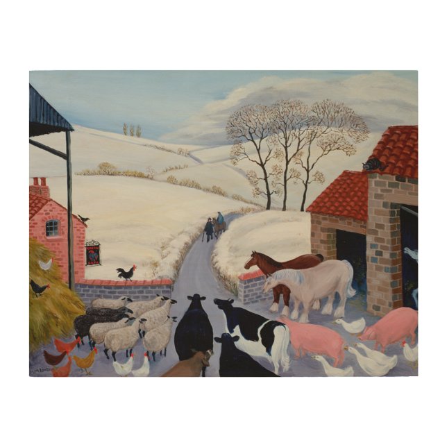 No Room at the Inn Wood Wall Decor (Front)