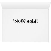 No Rowdiness Allowed Cards (Inside Horizontal (Bottom))
