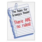 No Rules at Grampy's House (Front)