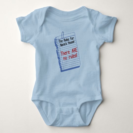 No Rules at Nana's House Baby Bodysuit