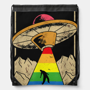 No rules LGBT Pride Genderqueer  Copy Drawstring Bag