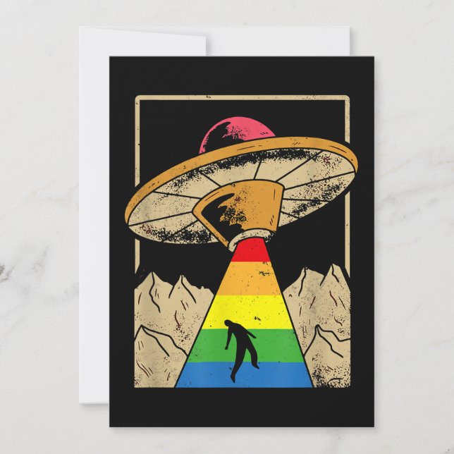 No rules LGBT Pride Genderqueer  Copy Save The Date (Front)