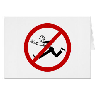 no-running cards