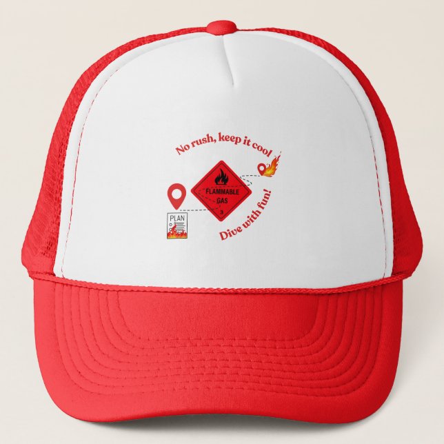 No Rush Keep It Cool Trucker Hat (Front)