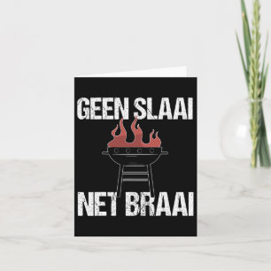 No Salad Just Braai - Funny Afrikaans Bbq Quote Me Card
