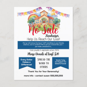 No SALE fundraiser school event Flyer