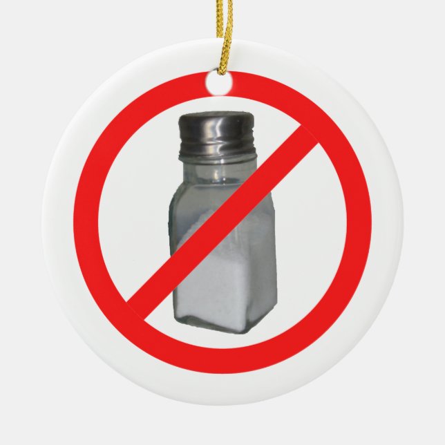No salt ceramic ornament (Front)