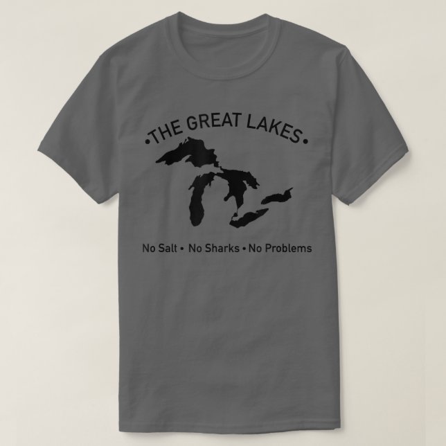 No Salt, No Sharks, No Problem  T-Shirt (Design Front)