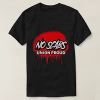 NO SCABS UNION PROUD SPRAY PAINT T-Shirt