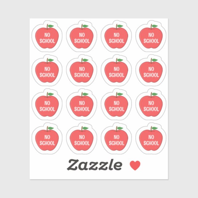 No School Tracker Teacher Student Reminder Planner Sticker (Sheet)