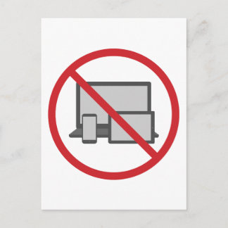 No Screens Postcard