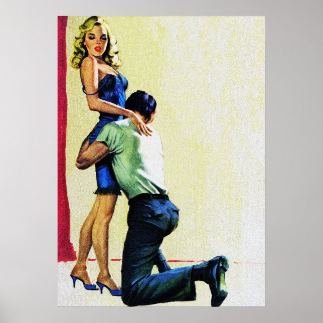 No second Chance Vintage Pulp Magazine Cover Art Poster (Front)