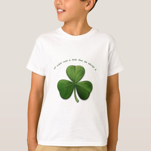 No Secret is Known by 3 people Old Irish Saying T_Shirt