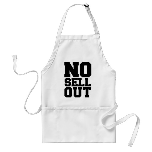 NO SELL OUT ADULT APRON (Front)