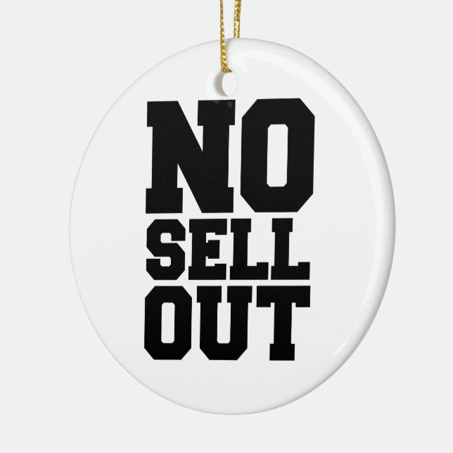 NO SELL OUT CERAMIC ORNAMENT (Left)
