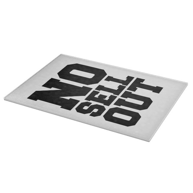 NO SELL OUT CUTTING BOARD (Corner)