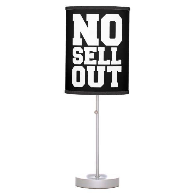 NO SELL OUT TABLE LAMP (Front)