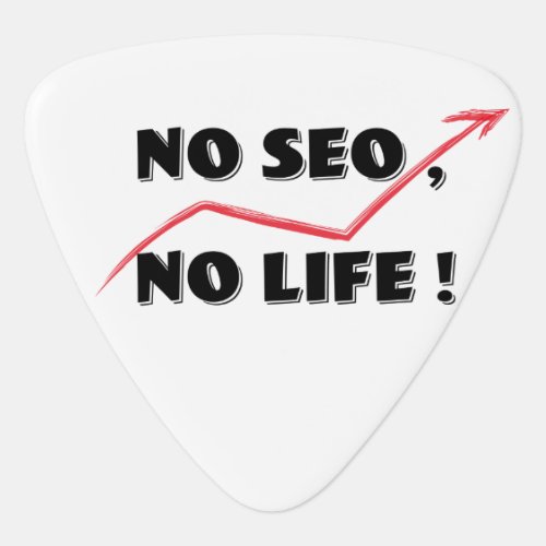 NO SEO  NO LIFE  guitar pick