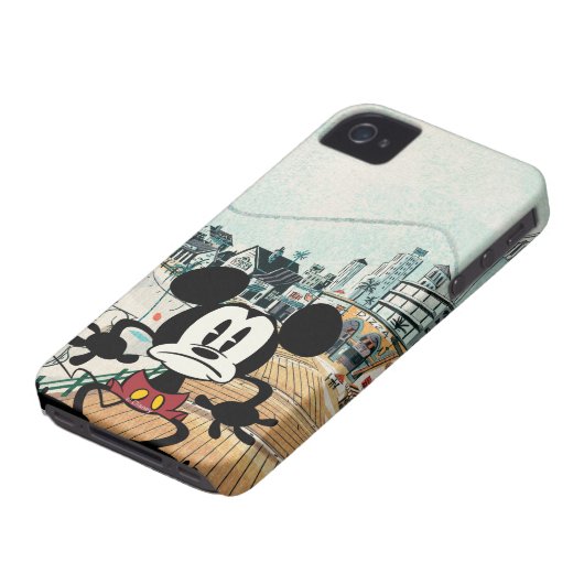 No Service | Alarmed Mickey Case-Mate iPhone Case (Bottom)